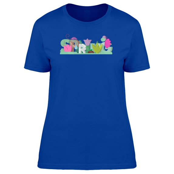 Colorful Floral Spring Season Tee Women's -Image by Shutterstock