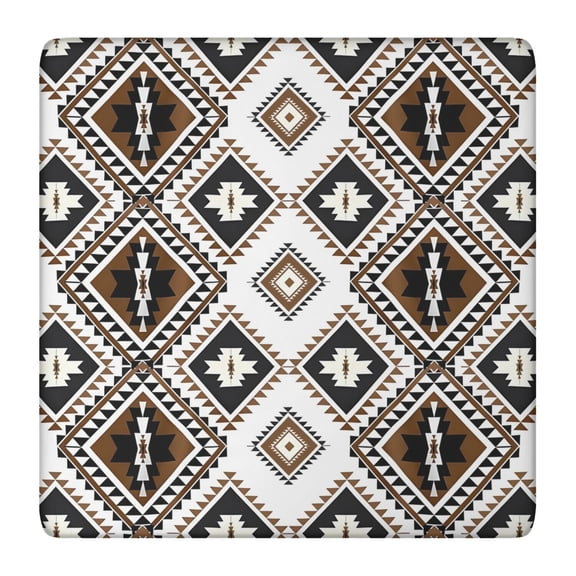 Colorful Floral Square Table Cover with Elastic Hem 36x36 Inch, Boho Design for Card Tables and Patio Use