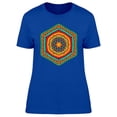 thumbnail image 1 of Colorful Floral Summer Mandala T-Shirt Women -Image by Shutterstock, Female XX-Large, 1 of 2