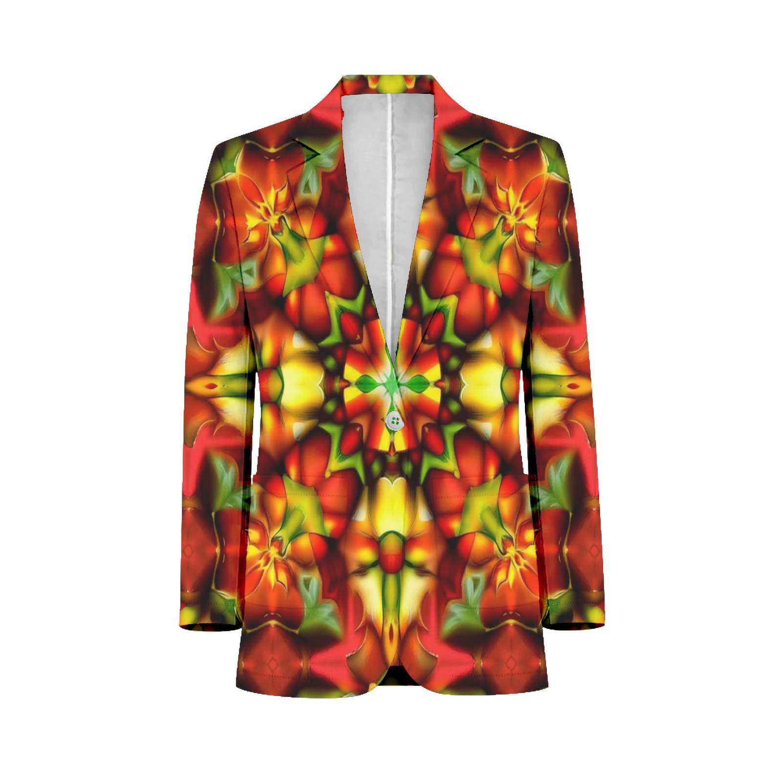 Colorful Floral Symmetrical Pattern Customized Men's Suits full man ...
