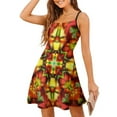 thumbnail image 1 of Colorful Floral Symmetrical Pattern Slip Dress Dresses For Woman Fairy Dress, 1 of 6