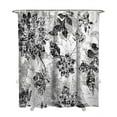 thumbnail image 1 of Colorful Floral and Butterfly Shower Curtain 72x84, Watercolor Garden Decor, Bright Nature Style for Bathroom, 1 of 5
