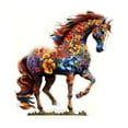 thumbnail image 1 of Colorful Floral and Horse Table Decoration for Holiday Parties - Elegant Centerpiece for Home and Office Decor, 1 of 6