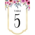 thumbnail image 1 of Colorful Flower 76 Pieces Wedding Table Numbers Cardss 1-75 Double Sided with Head Table 4x6 inch Table Numbers for Wedding Reception/Party/Event, 1 of 3