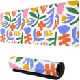thumbnail image 1 of Colorful Flower Abstract XL Gaming Mousepad 31.5x11.8in Long Extended Desk Mat Non-Slip Rubber Base Ideal for Gaming & Office PC/Laptop, 1 of 6