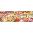 thumbnail image 1 of Colorful Flower Curtain Valance for Kitchen Windows/Bathroom/Living Room/Bedroom Blackout, Rod Pocket Valance Small Window Treatment, 54" W x 18" L Home Decor, 1 of 6