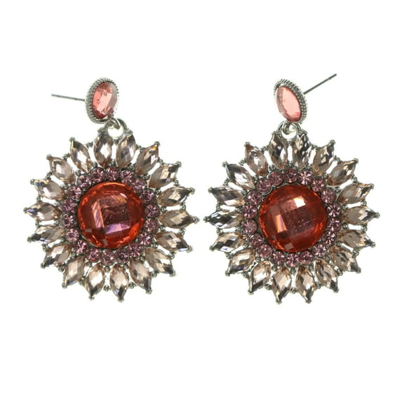 Colorful  Flower Drop-Dangle-Earrings #LQE2056