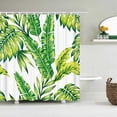 thumbnail image 1 of Colorful Flower Green Plants Palm Bathroom Curtain Waterproof Polyester Shower Curtain Bath Curtain for Bathroom with, 1 of 5