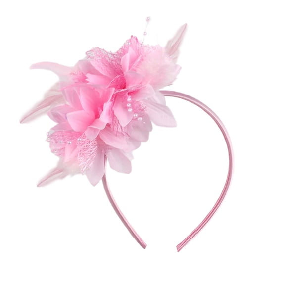Colorful Flower Hairband Festival Props Hairhoop For Women Girl with Flower Design for Mardi Gras Theme Event