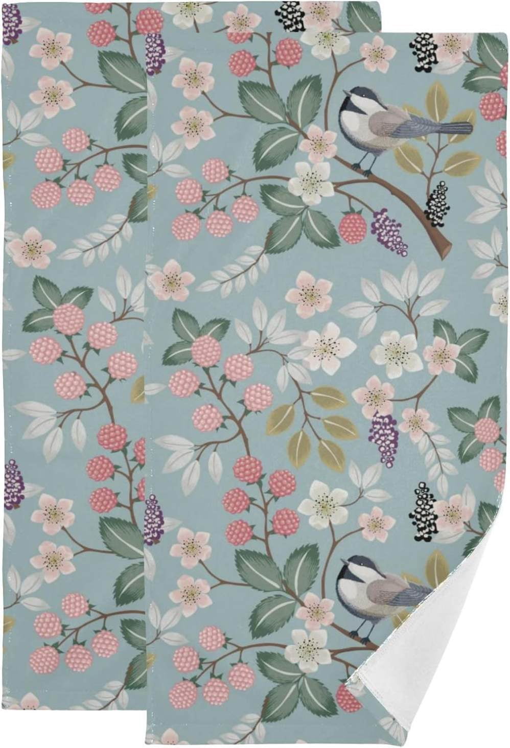 Colorful Flower Hand Towels 2pc