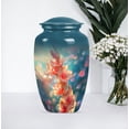 thumbnail image 1 of Colorful Flower Pattern Urn for Human Ashes, Unique and Decorative Urn for Ashes, Vibrant Memorial Urn, Small 3" and Large 10" Funeral Urn, 1 of 2