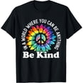 thumbnail image 1 of Colorful Flower Peace Symbol T-Shirt - Spread Kindness with Every Wear, 1 of 5