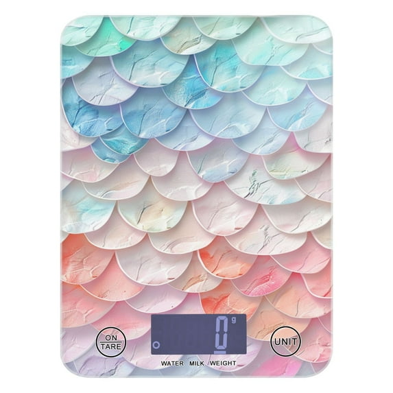 Colorful Flower Scales Food Scale Digital Kitchen Scale Waterproof Grams Ounces lbs for Weight Loss