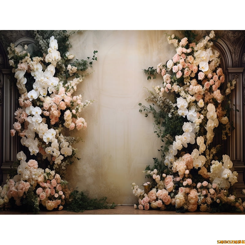 Colorful Flower Wall Photography Backdrops tic Rose Arch Wedding ...