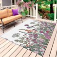 thumbnail image 1 of Colorful Flowers Outdoor Rug for Patio/Deck/Porch, Non-Slip Large Area Rug 5 x 8 Ft, Watercolor Wildflowers Botanical Floral Indoor Outdoor Rugs Washable Area Rugs, Camping Rug Carpet Runner, 1 of 8