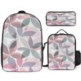 Colorful Flowers School Backpack Set Lightweight Backpack for Girls