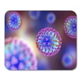thumbnail image 1 of Colorful Flu Influenza Virus 3D Showing Glycoprotein Spikes Hemagglutinin Mousepad Mouse Pad Mouse Mat 9x10 inch, 1 of 3