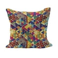 thumbnail image 1 of Colorful Fluffy Throw Pillow Cushion Cover, Random Triangles Vibrant Composition Geometrical Modern Design, Rectangle Accent Pillow Case, 36" x 16", Multicolor, by Ambesonne, 1 of 5