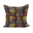 thumbnail image 1 of Colorful Fluffy Throw Pillow Cushion Cover, Stitch-Like Digital Mix Motifs Pattern with Inner Triangle Round Shapes Image, Decorative Square Accent Pillow Case, 36" x 36", Multicolor, by Ambesonne, 1 of 5