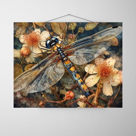 Colorful Flyers - Dragon Fly Canvas Wall Art