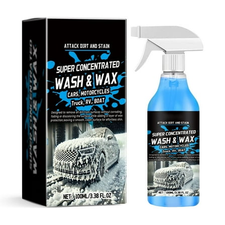 Colorful Foam Car Wash Soap 100Ml, Ph Neutral Formula For Paint Protection And Water Repellency, Concentrated Cleaner