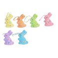 thumbnail image 1 of Colorful Foam Easter Decorations Spring Party 2.95 Inch Bunny Hanging Ornament Set of 6 for Home Yard, 1 of 7