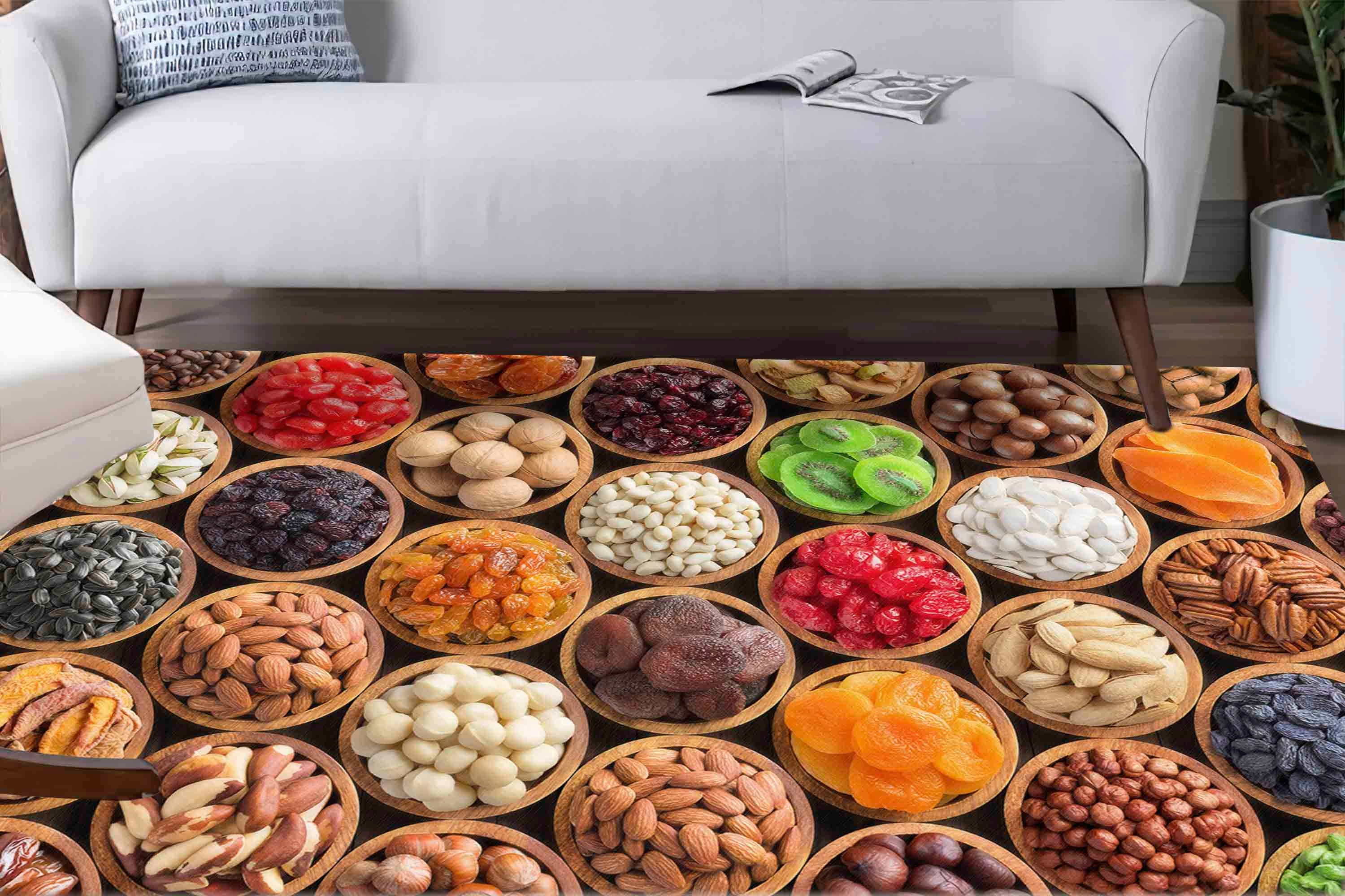 Colorful Foods Rugs, Spices Rugs, Foods Rugs, Modern Rug, Personalized ...