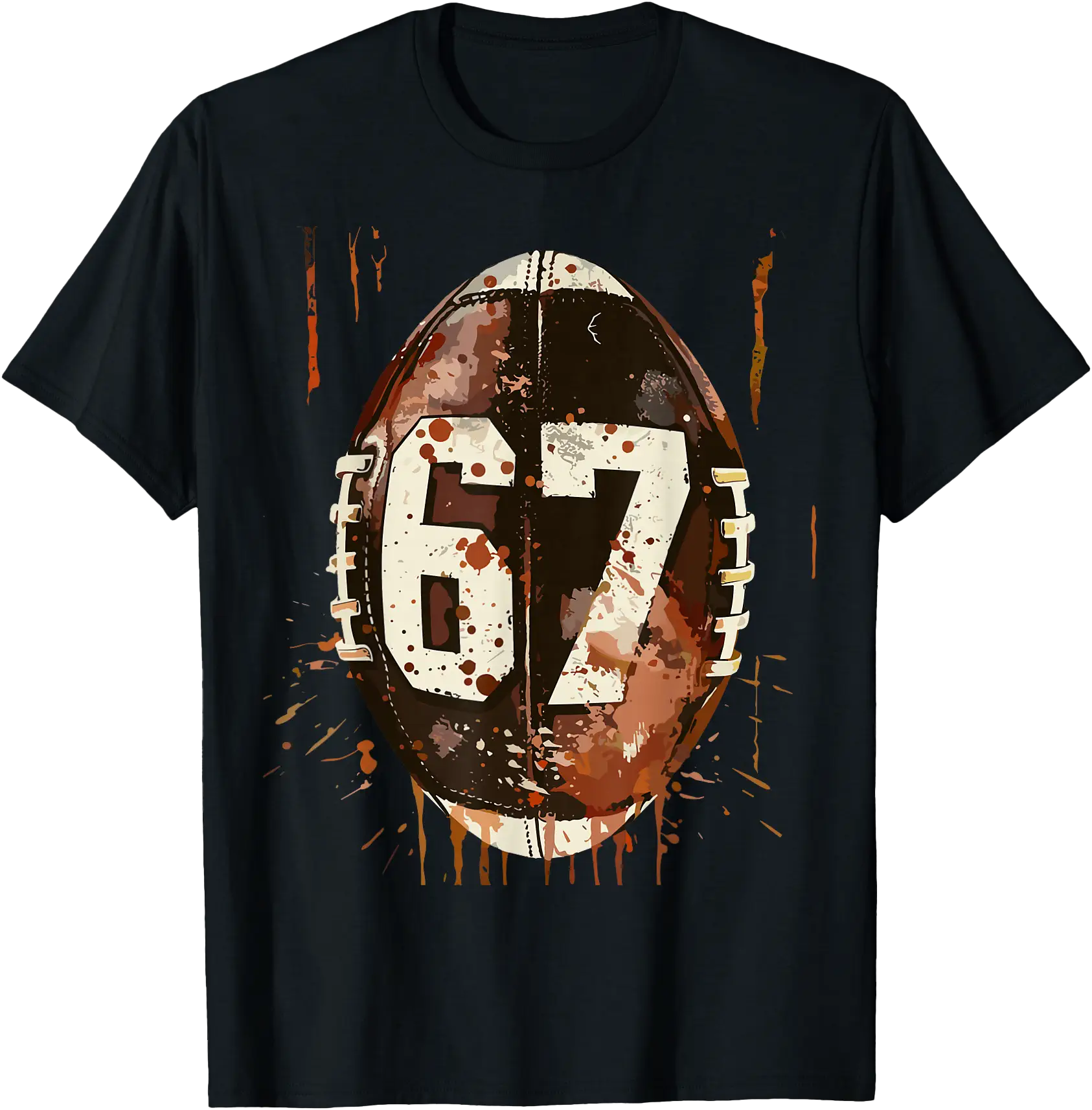 Colorful Football Graphic T-Shirt for Sports Enthusiasts and Meme ...