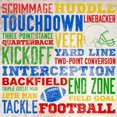 thumbnail image 1 of Colorful Football Typography Poster Print by SD Graphics Studio, 1 of 1