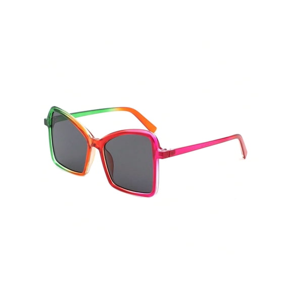 Colorful Frame Sunglasses - Pink Lens UV Protection Cute Daily Eyewear