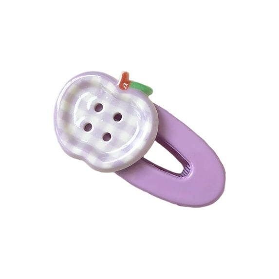 Colorful Fruit Hair Pin Hair Clip For Girls Students Stylish Resin Hair Clip For Bangs And Daily School Accessories