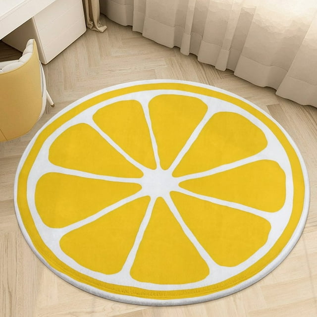 Colorful Fruit Pattern Round Area Rugs for Bedroom Living Room, 6FT ...