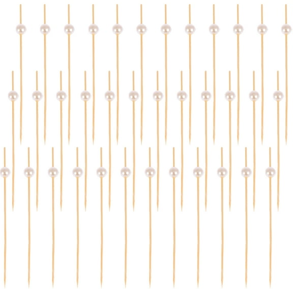 NIAIZEK White Fruit Picks 100 Pieces Party Appetizer Cocktail Picks