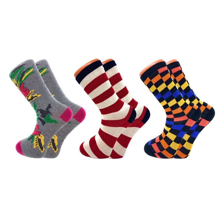 fun dress socks with Flamingos for Men | Mens Crew Cotton Socks These socks have air mesh ventilation knitting to increase the air circulation around your feet A Guide to Wearing Fun