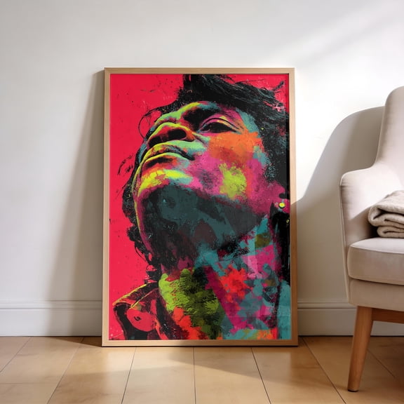 Colorful Funk Music Soul Legend Wall Art Poster Unframed Paper Print