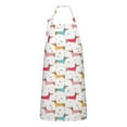 thumbnail image 1 of Colorful Funny Dachshund Apron-Garden Aprons for Women with Pockets-Cotton Linen Waterproof Kitchen Cooking Gardening Aprons Adjustable for Kitchen,Cooking,BBQ and Salon 33x27 Inch, 1 of 7