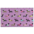 thumbnail image 1 of Colorful Funny Dachshund Door Rugs,Washable Non Slip Door Mats Indoor,Decorative Door Mats,Entry Mat Indoor for Entrance,Bedroom,Kitchen,Bathroom,17"x30", 1 of 6