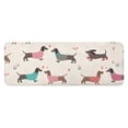 thumbnail image 1 of Colorful Funny Dachshund Kitchen Rug Mat,Kitchen Runner Rugs Non Skid Washable,Decorative Kitchen Floor Mats for Kitchen,Sink,Laundry,17"x47.2", 1 of 7