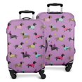 thumbnail image 1 of Colorful Funny Dachshund Luggage Cover Fashion Suitcase Cover Baggage Covers Fit 25-28 Inch Luggage (Go Travel), 1 of 5