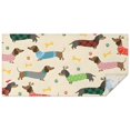 thumbnail image 1 of Colorful Funny Dachshund Rectangle Tablecloth 60"x120",Waterproof Polyester Rectangle Table Cloth, Wipeable Spillproof Polyester Tablecloth for Dining, Camping, Indoor and Outdoor, 1 of 5
