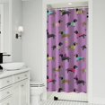 thumbnail image 1 of Colorful Funny Dachshund Shower Curtain 36"x72" ,Bathroom Decorative Shower Curtains Set with 12 Hooks,Modern Waterproof Washable Shower Curtain, 1 of 6