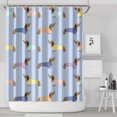 thumbnail image 1 of Colorful Funny Dachshund Shower Curtain 72"x84" ,Bathroom Decorative Shower Curtains Set with 12 Hooks,Modern Waterproof Washable Shower Curtain, 1 of 6