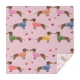 thumbnail image 1 of Colorful Funny Dachshund Square Tablecloth,Waterproof Square Table Cover,Wipeable Spillproof Washable Table Cover for Home Kitchen Party Decor 52"x52"(132x132cm), 1 of 6