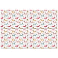 thumbnail image 1 of Colorful Funny Dachshund Summer Placemats Table Placemats Set Of 4-Linen Kitchen Washable Placemats Table Mats 11.8"x17.7"Non-Slip Heat Resistant, 1 of 6