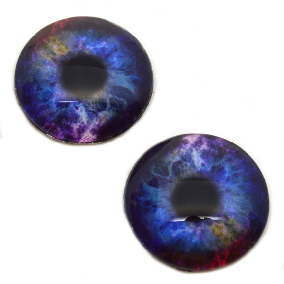 Colorful Galaxy Glass eyes
