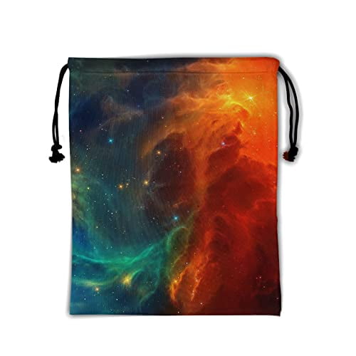 Colorful Galaxy Gymnastics Grip Bag Orange Green Nebula Grip Bags for
