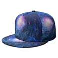 thumbnail image 1 of Colorful Galaxy Hat – Sun Moon Stars Design, Breathable Adjustable Snapback for Hip Hop Events, Street Fashion, 1 of 8