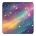 thumbnail image 1 of Colorful Galaxy Pattern Square Fitted Tablecloth with Elastic Edge,Square Table Cover,Washable Elastic Table Cover for Home Kitchen Party Decor 36"x36", 1 of 6