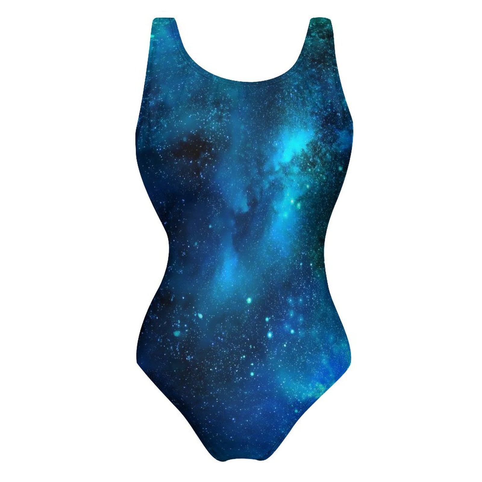 Nebula Red Galaxy Space One Piece Swimsuite