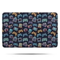 thumbnail image 1 of Colorful Games Device Dark Pattern Bathroom Rugs Mat,Non Slip Microfiber Bathroom Rug,Rubber Backing,Soft Bathroom Mats for Bathroom Floor,Tub and Shower,17x27in(43x68cm), 1 of 5